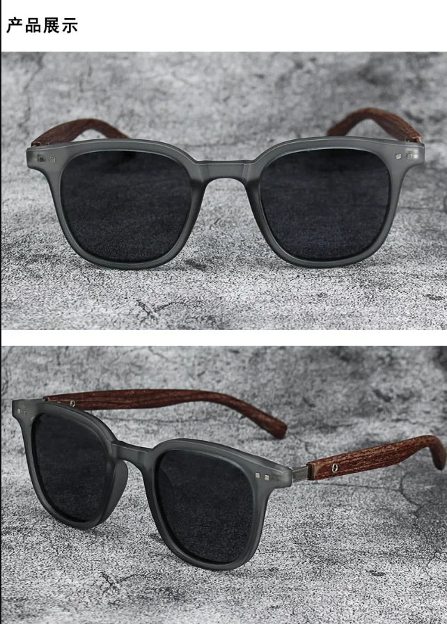 Men’s Vintage PC Frame Sunglasses - Classic Brand Driving Eyewear with Coating Lens