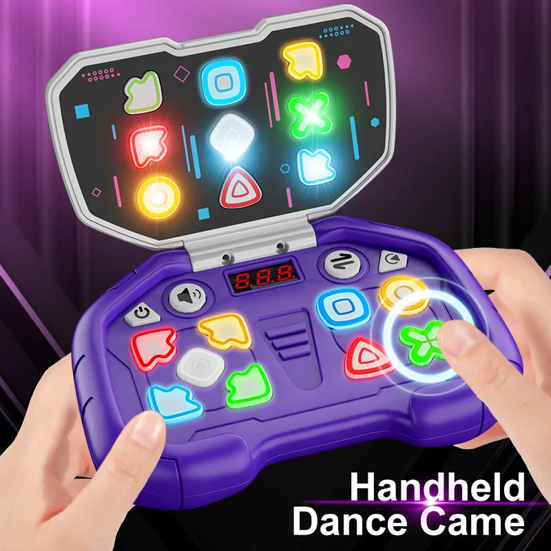 Push-button Quick Push Game Machine Toys Children Puzzles Decompression Music Level Games Breaking Handheld Flip Dancing Machine
