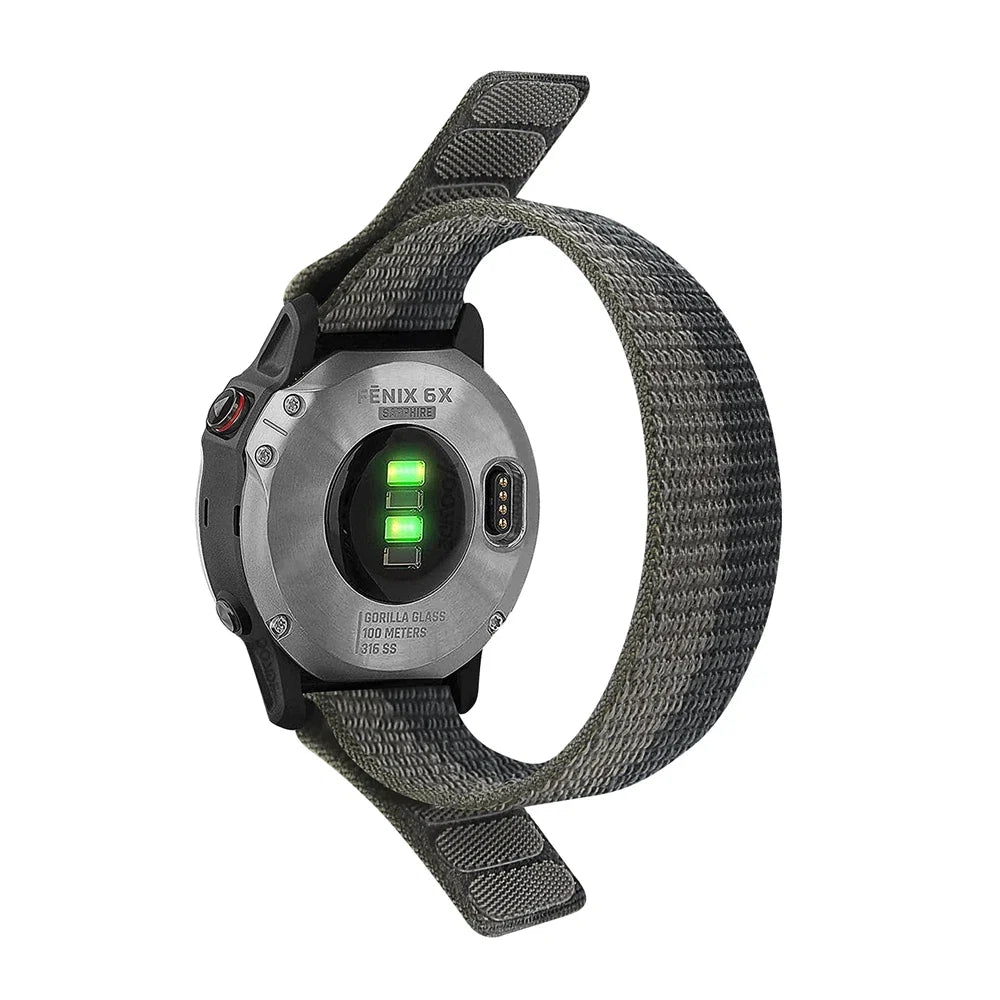22mm 26mm QuickFit Nylon Loop Strap For Garmin Tactix 7 AMOLED Delta Bravo Band For Garmin Fenix 7X 6 PRO 5 3 Braided Watchbands
