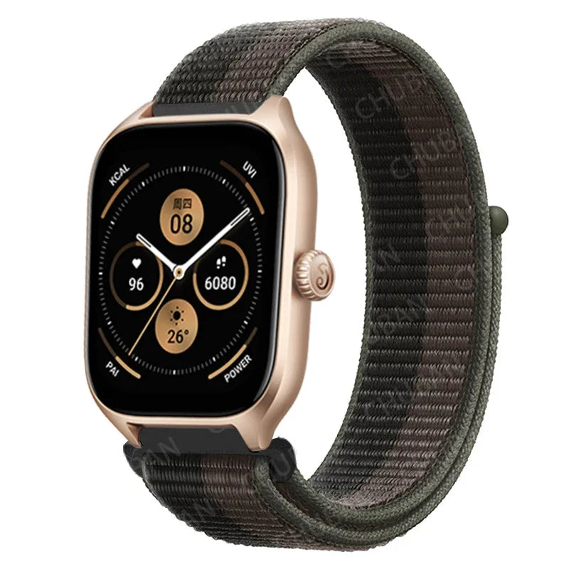 Loop Band For Amazfit GTS 4/3/2/2e Mini/GTR 4/3/Pro/GTR2/47mm/stratos Nylon 20mm/22mm Watch Bracelet Amazfit bip-U-S-lite strap
