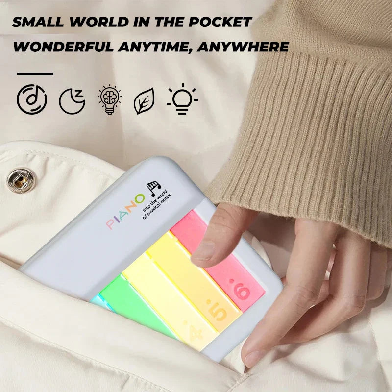 Children Touch Screen Electronic Piano Music Toy with Colour Light Touch Screen Musical Instrument Toys for Kids Education Gifts