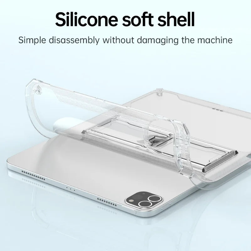 iPad Case 2022 Pro 11 10th Generation 10.9 Air 5 4 10.2 7/9th 2021 Mini 6 10.5 2018 9.7 5th 6th 12 9 Transparent Cover Funda