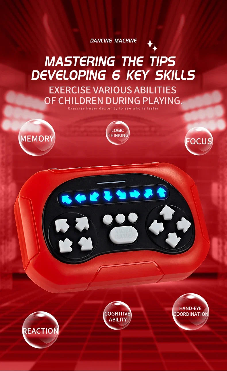 Fast Music Rhythm Quick Push Game - Finger Dance Handheld Game for Hand-Eye Coordination - Halloween/Thanksgiving/Christmas Gift