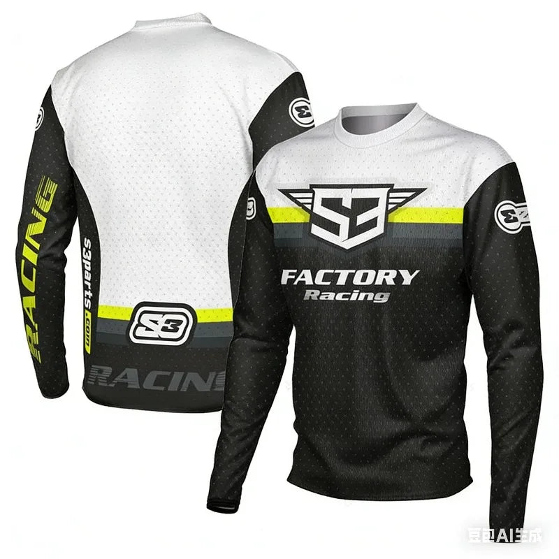 Summer New Long Sleeve Fast-Drying Mountain Bike Riding Vest for Motocross Off-Road Cycling