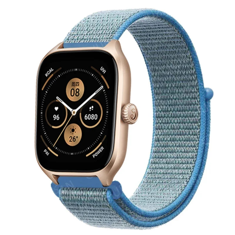 Loop Band For Amazfit GTS 4/3/2/2e Mini/GTR 4/3/Pro/GTR2/47mm/stratos Nylon 20mm/22mm Watch Bracelet Amazfit bip-U-S-lite strap