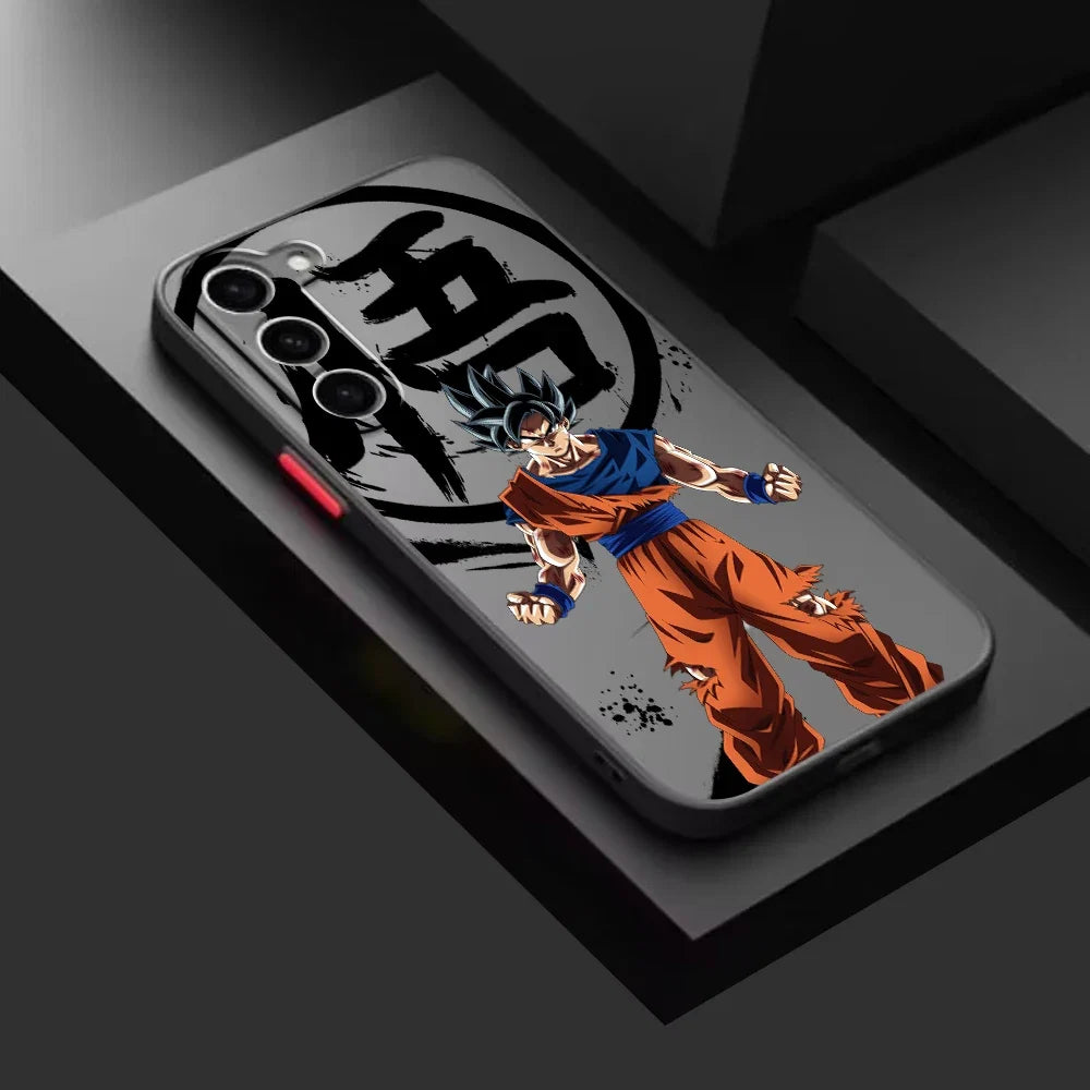 Gokuu Frosted Translucent For Samsung Galaxy S24 S23 S22 S21 S20 FE S10 S9 S8 Plus Ultra Pro 5G Funda