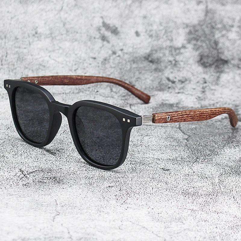 Men’s Vintage PC Frame Sunglasses - Classic Brand Driving Eyewear with Coating Lens