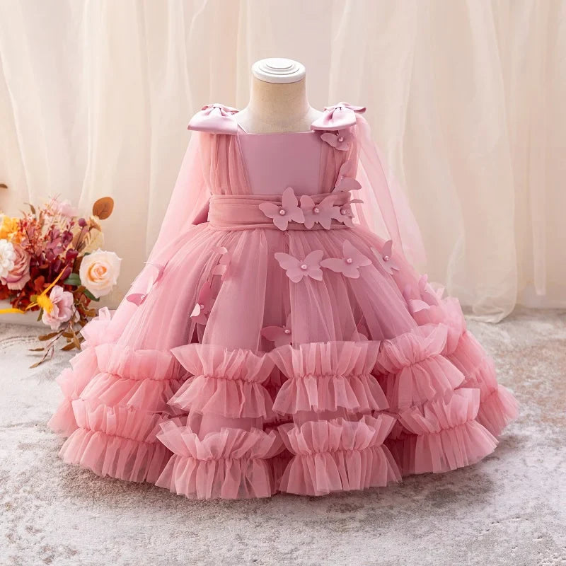 Toddler & Little Girls Birthday & Party Butterfly Dress