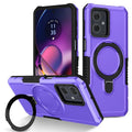 Shockproof Case for Motorola G84 G54 Armor Phone Cover with Rotated Ring Stand for Moto E32 E13 G22 G24 G34 G04 5G G14 E14