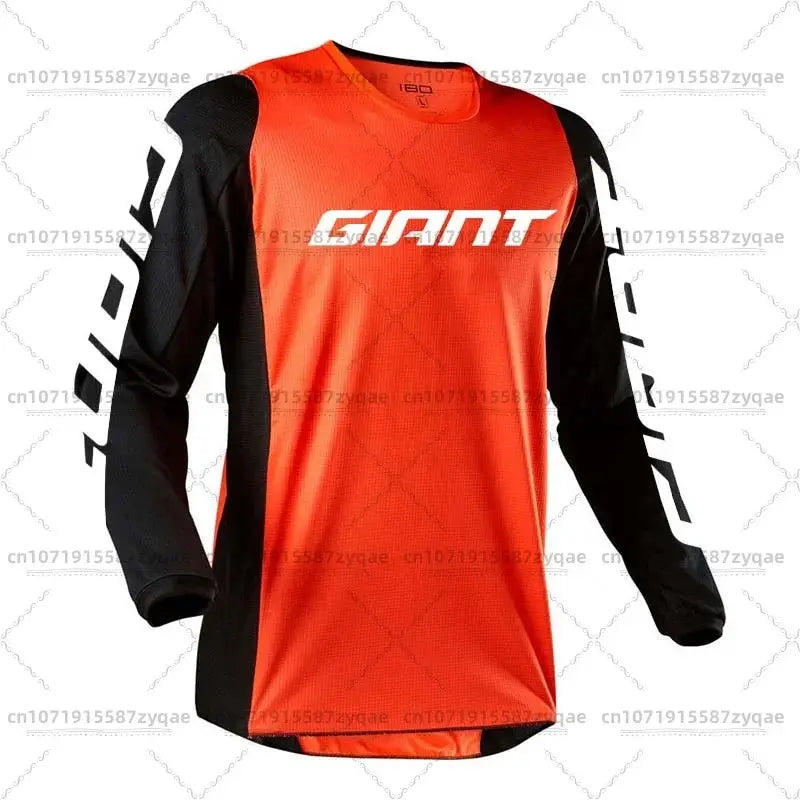 Giant Mountain Bike Jersey MTB Enduro off Road Shirt Downhill Sportswear Motorcycle T-shirt Long Sleeve Riding T-shirt