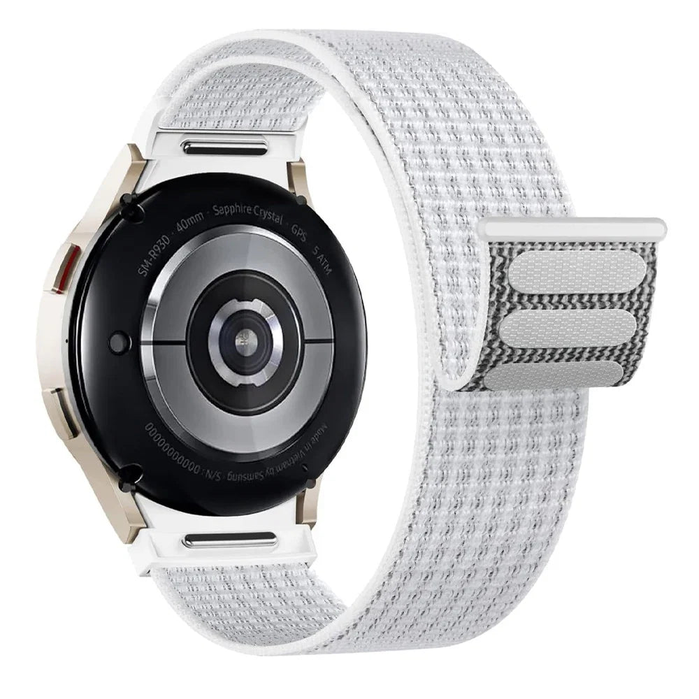 Band For Samsung Galaxy Watch 7/6/4/classic/5 pro 44mm 40mm wrist No Gaps Nylon sport loop correa bracelet Galaxy Watch 7 Strap