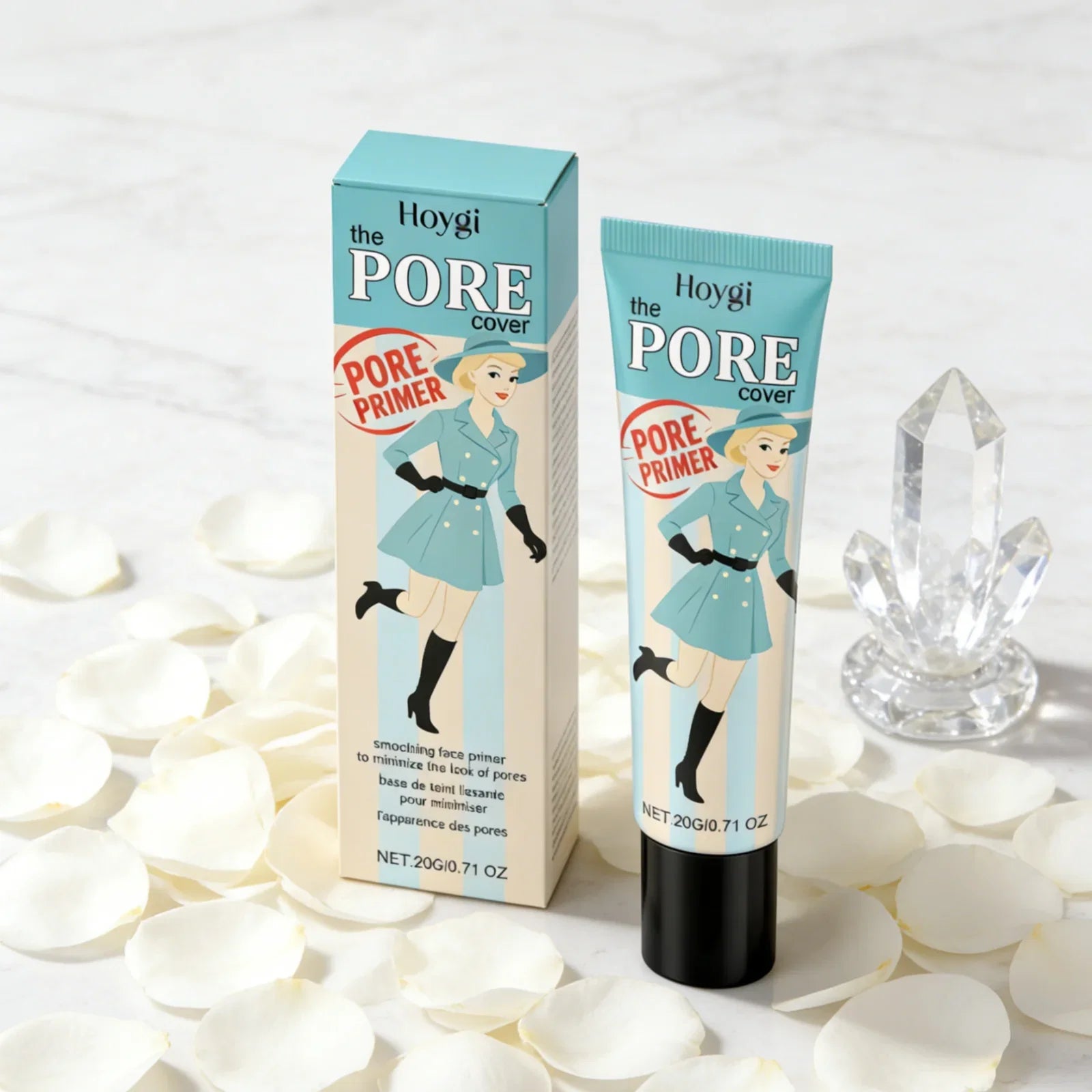 Hoygi Pore Primer Long Lasting Makeup Absorb Excess Oil Fine Texture Refresh Moisturizing Gentle Formula Smoothing Face Primer