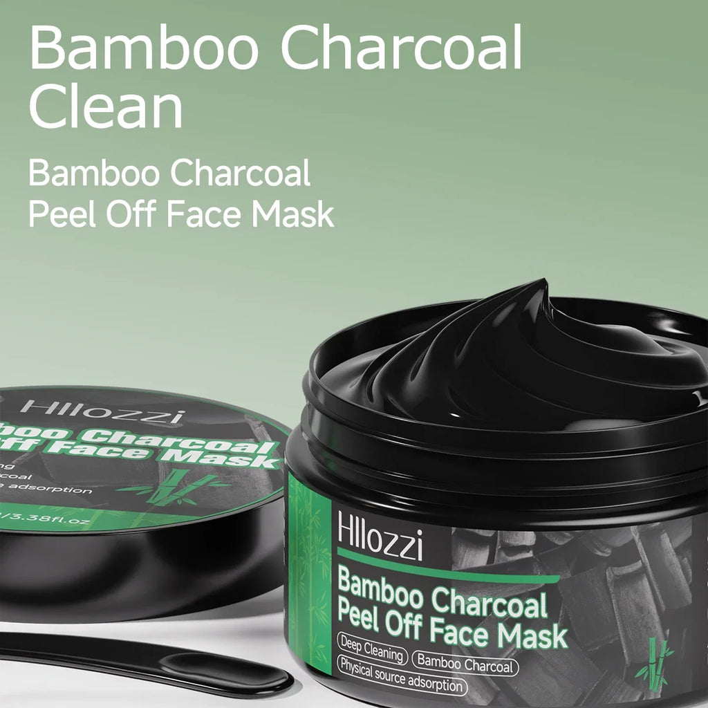 100ml/3.38fl.oz Bamboo Charcoal Peel Off Face Mask - Deep Cleansing, Purifying, Pore Refining, Unisex Care