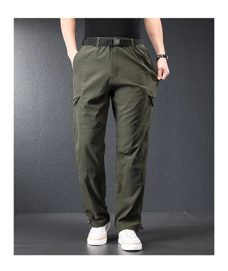 Men’s 2026 Ice Silk Quick Dry Hiking & Travel Pants – Lightweight Outdoor Casual Summer Wear