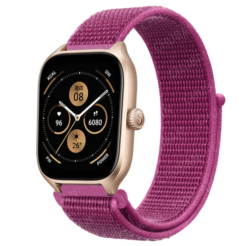 Loop Band For Amazfit GTS 4/3/2/2e Mini/GTR 4/3/Pro/GTR2/47mm/stratos Nylon 20mm/22mm Watch Bracelet Amazfit bip-U-S-lite strap