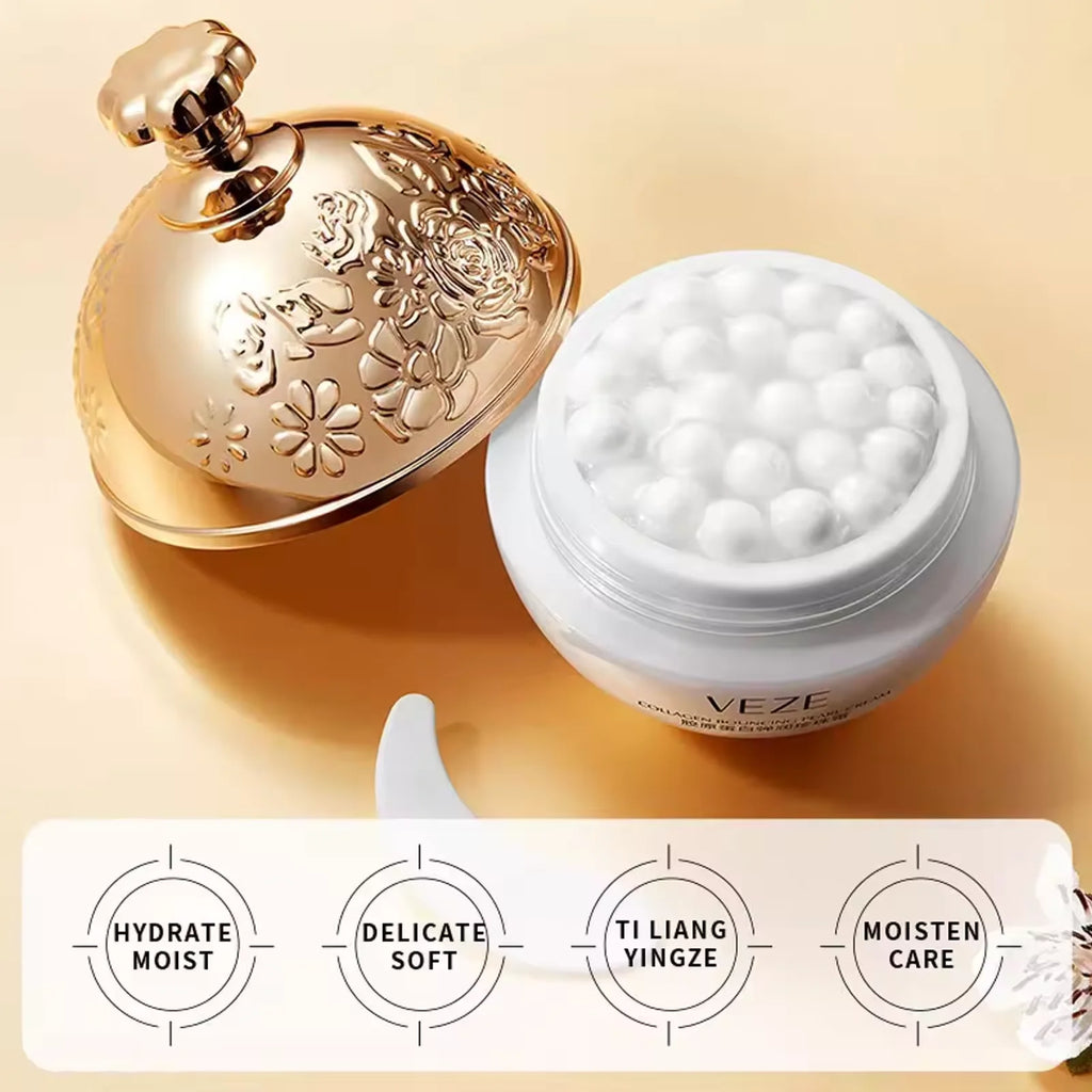 Face Cream Collagen Pearl Firming Lift Fade Fine Lines Caviar Moisturizing Smooth Brighten Korean Skin Care Product