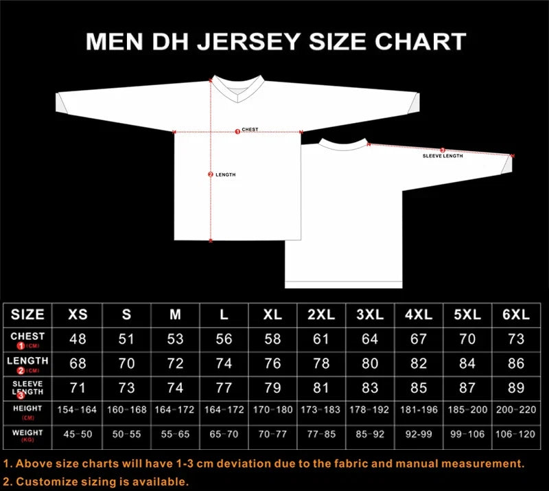 2026 Racing jersey For man's Long sleeve Motocross T-shirt SportWear Bike Enduro Motorcycle DH Moto Mountain MTB Downhill BMX