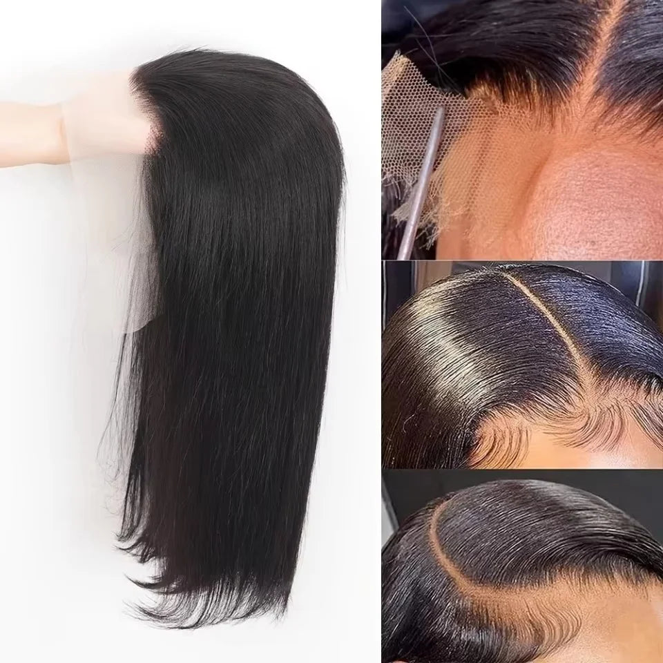 5x5 HD Lace Bob Wig Human Hair 180% 200% Density Straight 5x5 Bob Lace Frontal Wigs Human Hair Short Straight Lace Closure Bob Wigs for Women