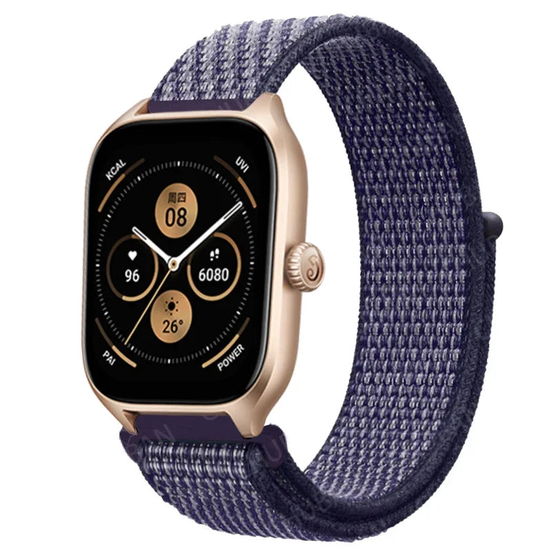 Loop Band For Amazfit GTS 4/3/2/2e Mini/GTR 4/3/Pro/GTR2/47mm/stratos Nylon 20mm/22mm Watch Bracelet Amazfit bip-U-S-lite strap