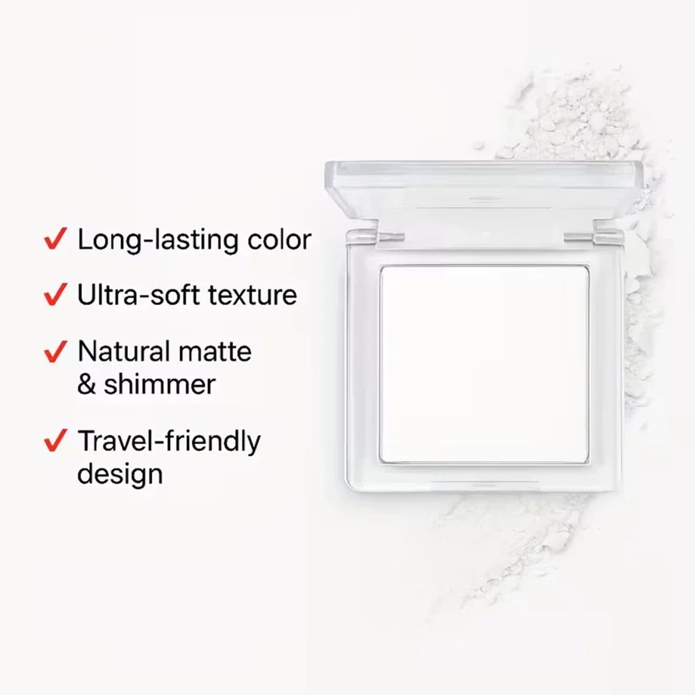 Long Lasting Matte highlights with eyeshadow tray - Shiny glitter for natural contours of all skin tones, orange and white