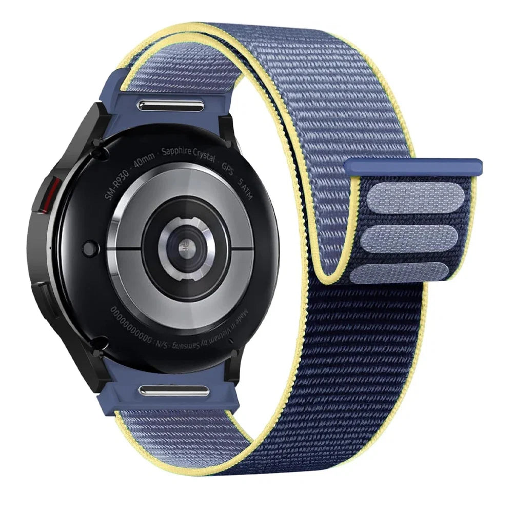 Band For Samsung Galaxy Watch 7/6/4/classic/5 pro 44mm 40mm wrist No Gaps Nylon sport loop correa bracelet Galaxy Watch 7 Strap