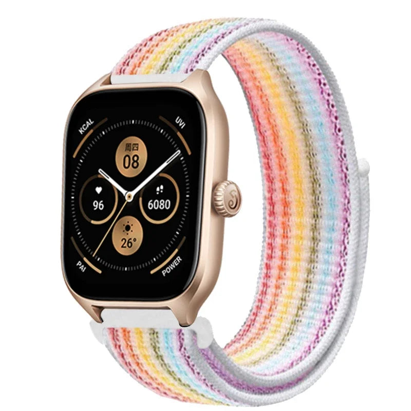 Loop Band For Amazfit GTS 4/3/2/2e Mini/GTR 4/3/Pro/GTR2/47mm/stratos Nylon 20mm/22mm Watch Bracelet Amazfit bip-U-S-lite strap