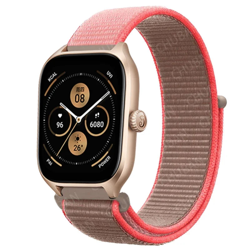 Loop Band For Amazfit GTS 4/3/2/2e Mini/GTR 4/3/Pro/GTR2/47mm/stratos Nylon 20mm/22mm Watch Bracelet Amazfit bip-U-S-lite strap