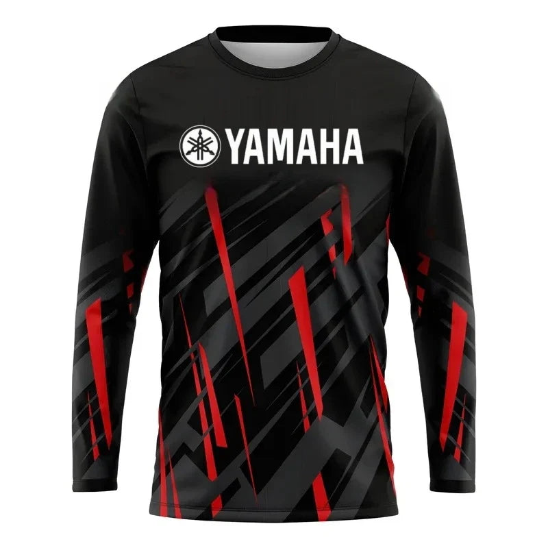 2026 Yamaha Design New Racing Cycling Suit - Men’s Off-Road Motorcycle Sports Fast Drying Long Sleeved Loose Jersey