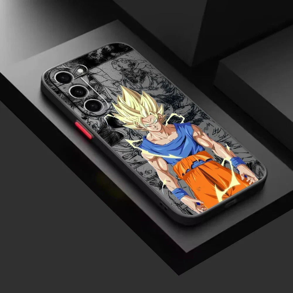 Gokuu Frosted Translucent For Samsung Galaxy S24 S23 S22 S21 S20 FE S10 S9 S8 Plus Ultra Pro 5G Funda