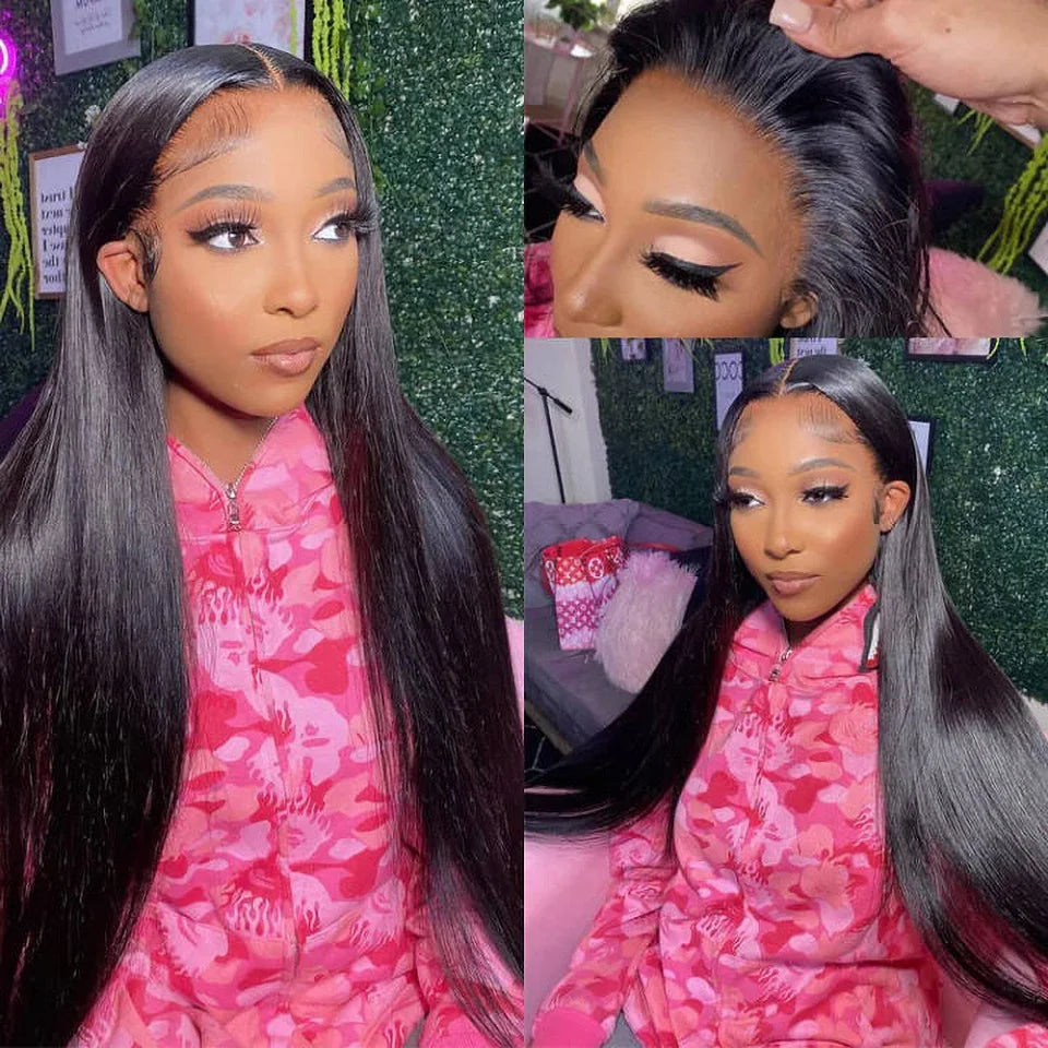 Clip in Hair Extensions Straight Real Human Hair Brazilian Virgin Remy Human Hair Extensions 8pcs with 20 Clips Double Weft for Women Invisible Straight Seamless Clip Ins Hair Extensions Jet Black Natural Soft Silk Straight H