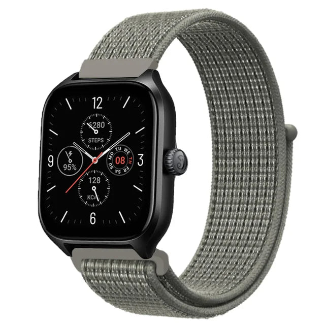 Nylon Loop Band For Amazfit GTS 4/3/3pro/2e/GTS 2 Mini/GTR 4 47mm/GTR 2/Stratos 2 3 Strap For Amazfit Bip 3 Pro Correa