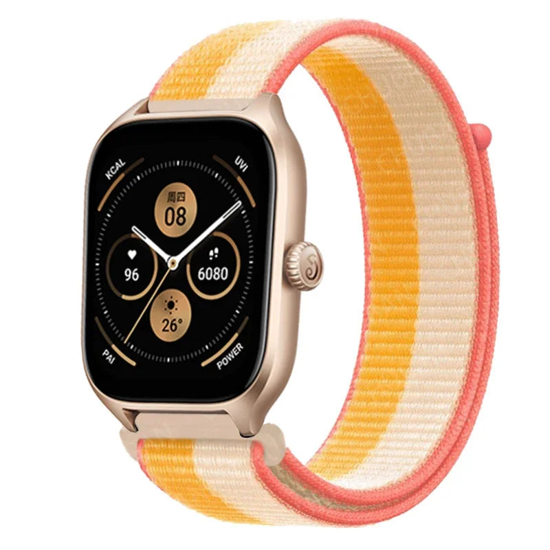 Loop Band For Amazfit GTS 4/3/2/2e Mini/GTR 4/3/Pro/GTR2/47mm/stratos Nylon 20mm/22mm Watch Bracelet Amazfit bip-U-S-lite strap