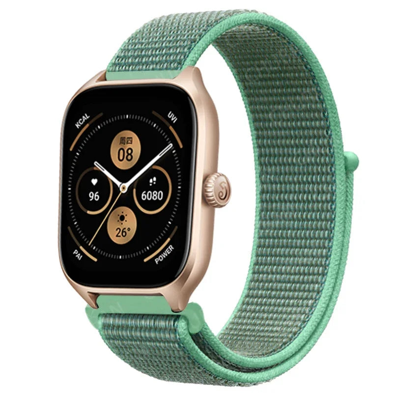 Loop Band For Amazfit GTS 4/3/2/2e Mini/GTR 4/3/Pro/GTR2/47mm/stratos Nylon 20mm/22mm Watch Bracelet Amazfit bip-U-S-lite strap