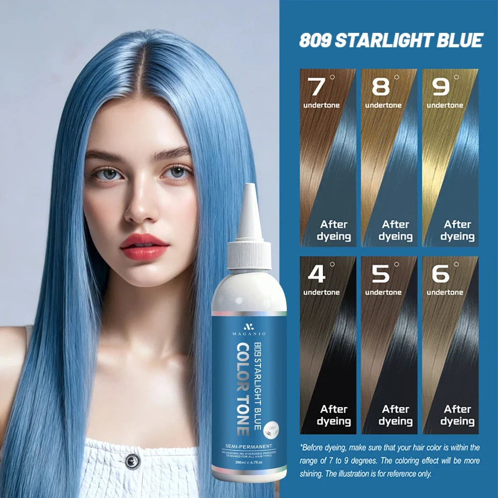 200ml plant-based hair dye, long-lasting color, easy to apply, covers gray hair, repairs damaged hair, and is easy to color.