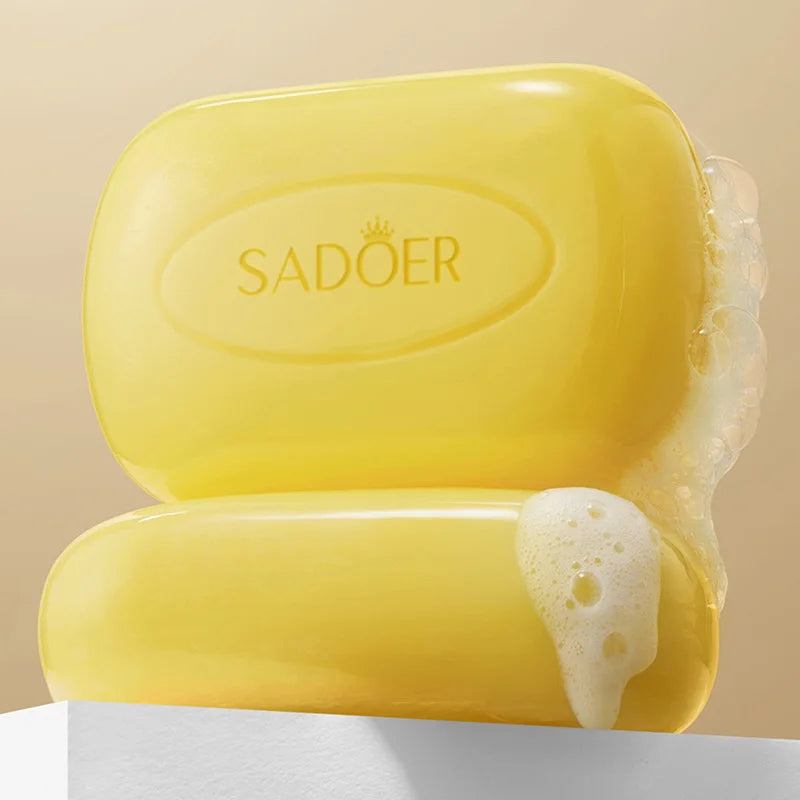 1/2pcs SADOER Sulfur Mite Removing Facial Soap Universal Handmade Soap for Body Face Wash Foam Moisturizing Facial Cleanser