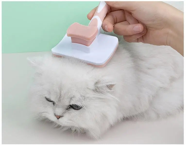 Cat Comb Automatic Cat Hair Remover Self-cleaning Cats Brush Massage Dog Comb Cats Hair Removal Dog Brushes Pet Grooming Brush