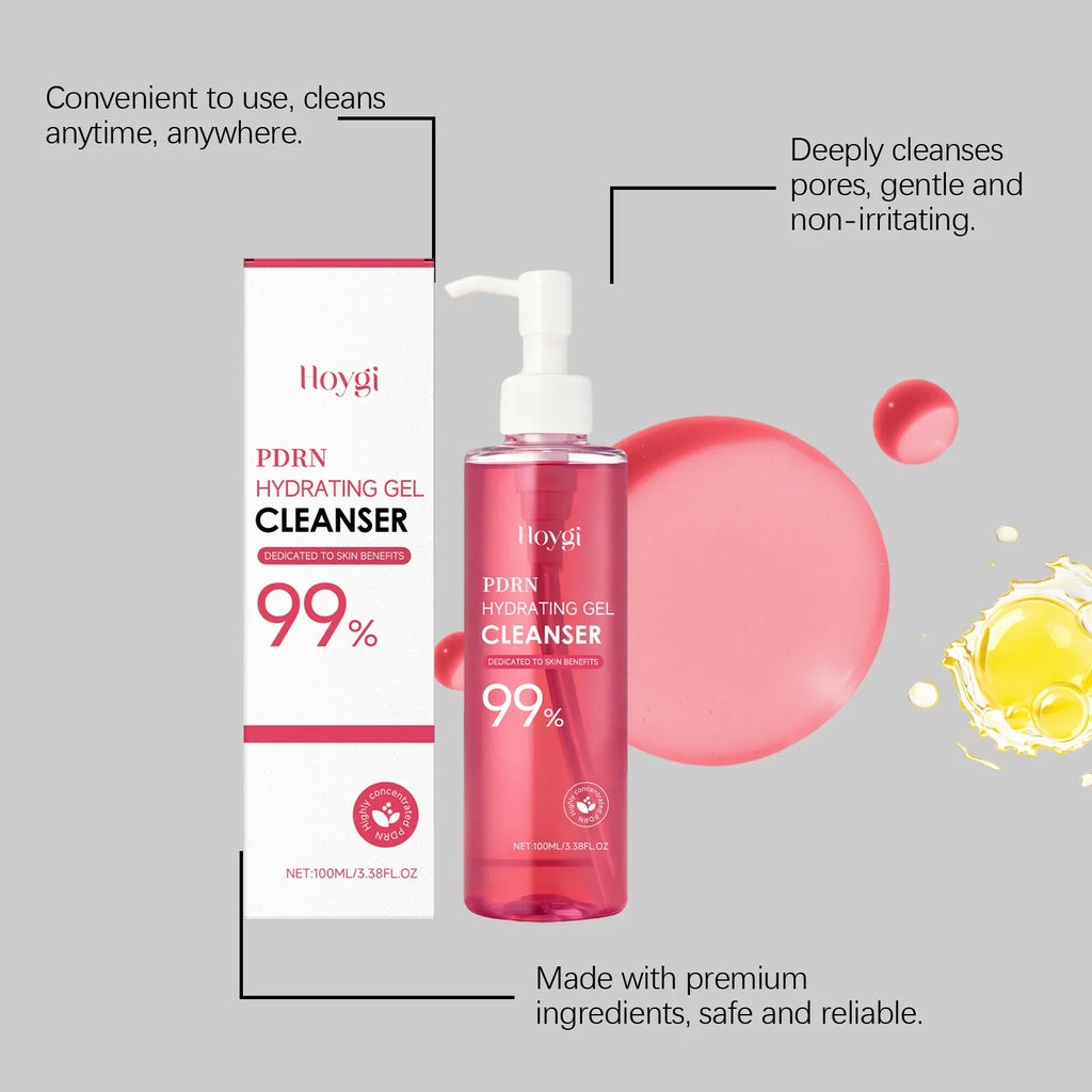 HOYGI Facial Cleansing Gel Oil Control Moisturizing Face Wash Anti-Acne Pore Refining Blackhead Remover Gentle Brightening Skin