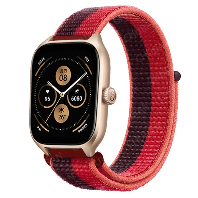 Loop Band For Amazfit GTS 4/3/2/2e Mini/GTR 4/3/Pro/GTR2/47mm/stratos Nylon 20mm/22mm Watch Bracelet Amazfit bip-U-S-lite strap
