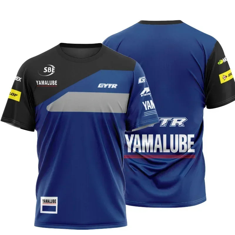 New Dominant Men 3D Printed Team Motorcycle Superbike Off-road T-shirt Men's Quick Dry Breathable Crewneck Jersey