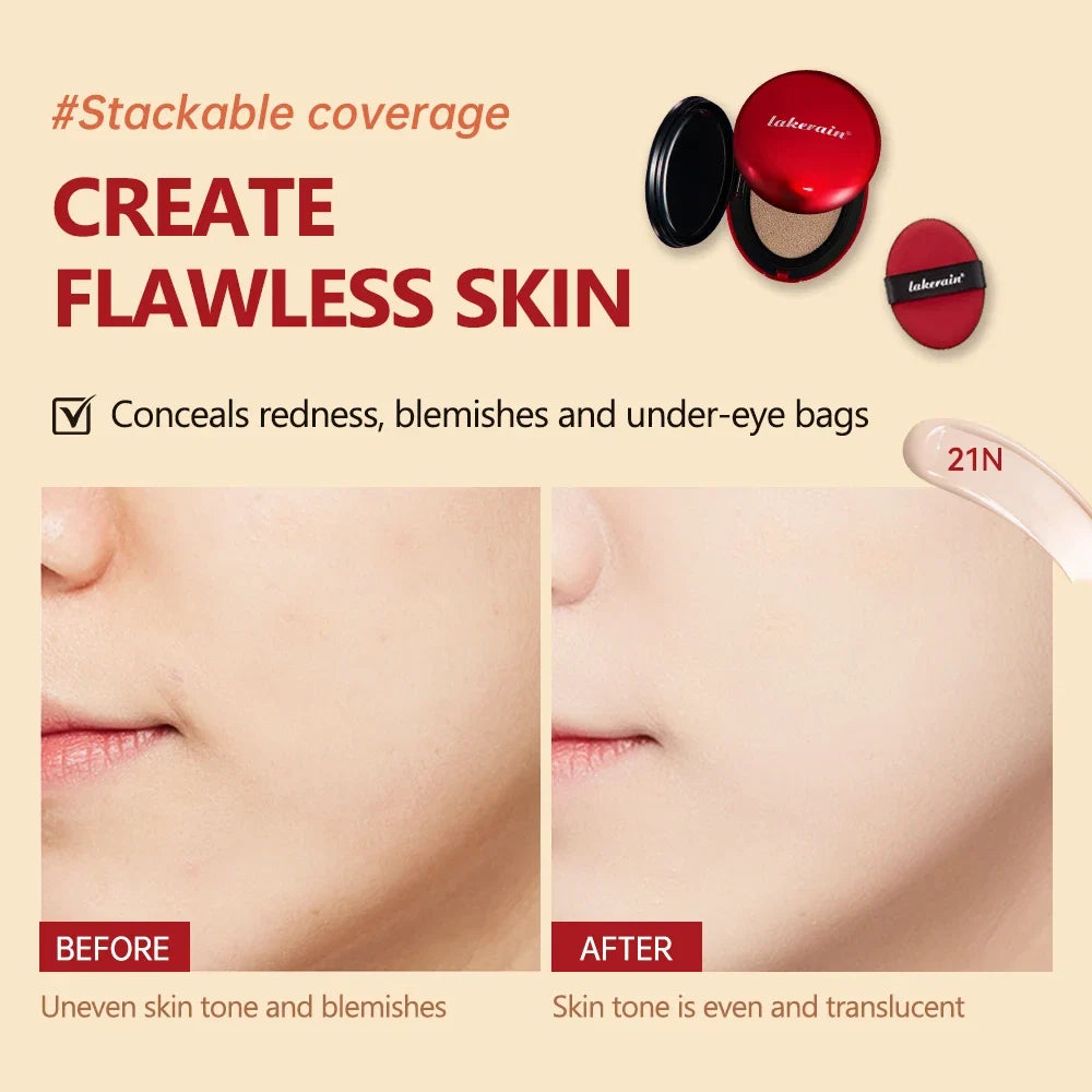 Super Cushion Foundation Waterproof Long-lasting Brighten Foundation Cream Women Base Makeup Face Korean Cosmetics