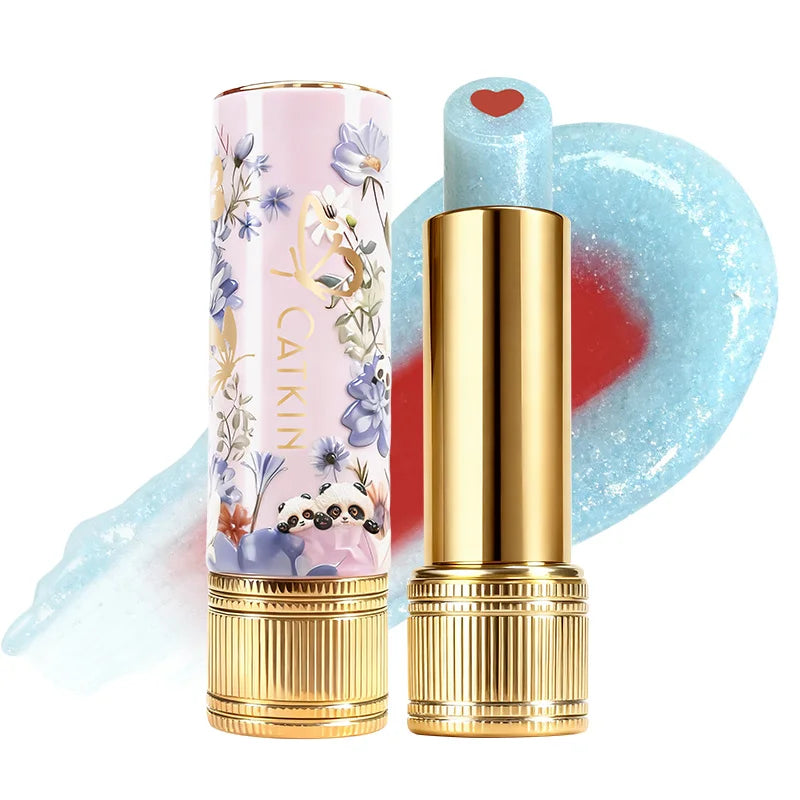 CATKIN Whiffle Dance Tinted Lip Balm Solid Lip Gloss Moisturizing Watery Colored jelly love Long-lasting