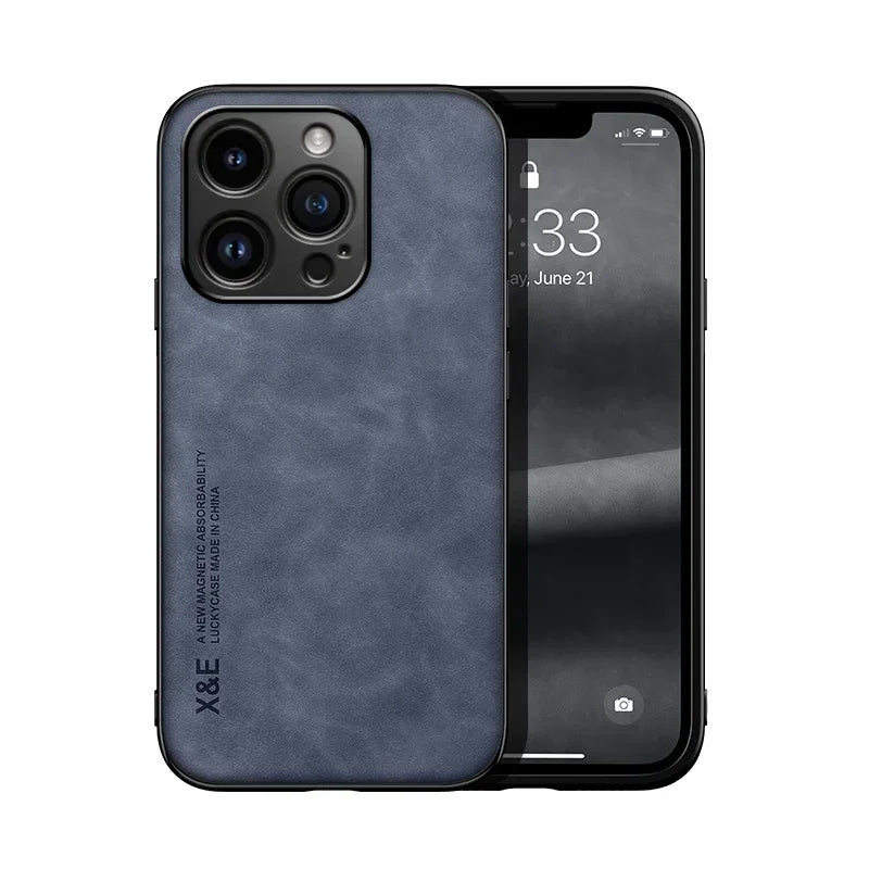 Case For iPhone 16 16e 15 14 13 12 11 Pro Max Plus 13 12 Mini 8 7 SE X XS Luxury Protective Cover Car Holder Phone Coque Fundas