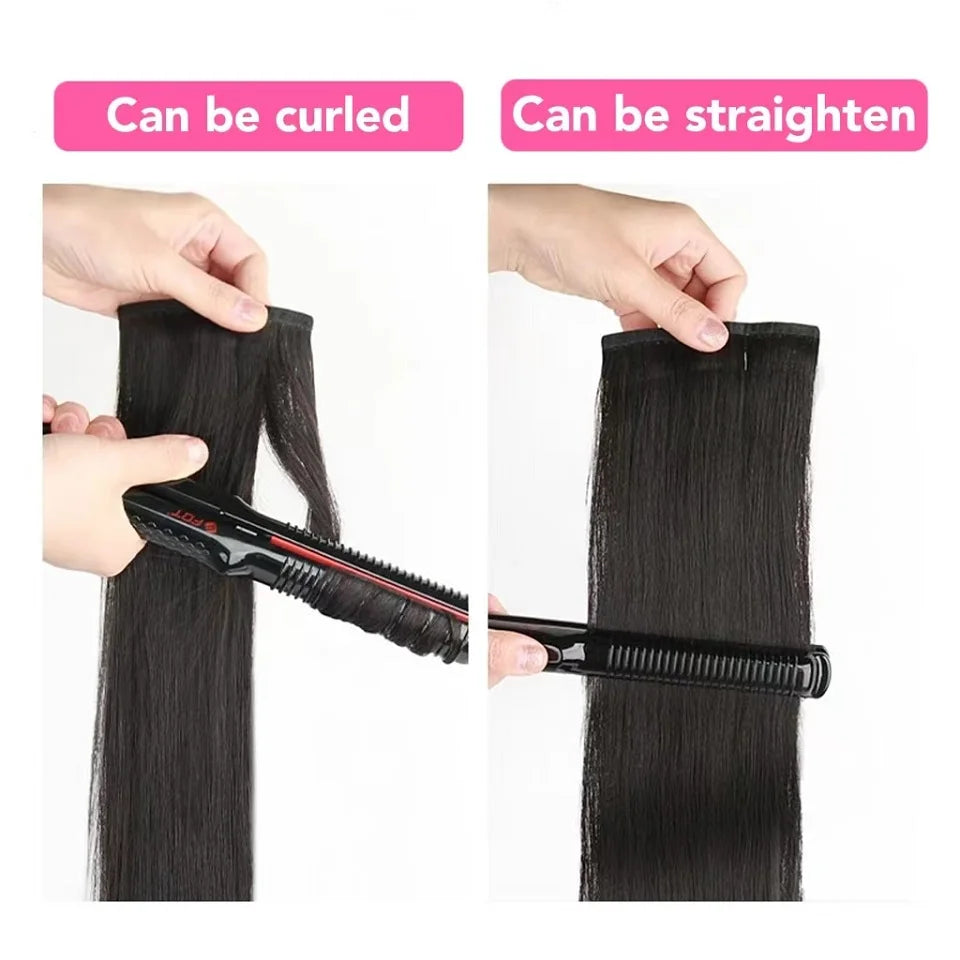 Clip in Hair Extensions Straight Real Human Hair Brazilian Virgin Remy Human Hair Extensions 8pcs with 20 Clips Double Weft for Women Invisible Straight Seamless Clip Ins Hair Extensions Jet Black Natural Soft Silk Straight H