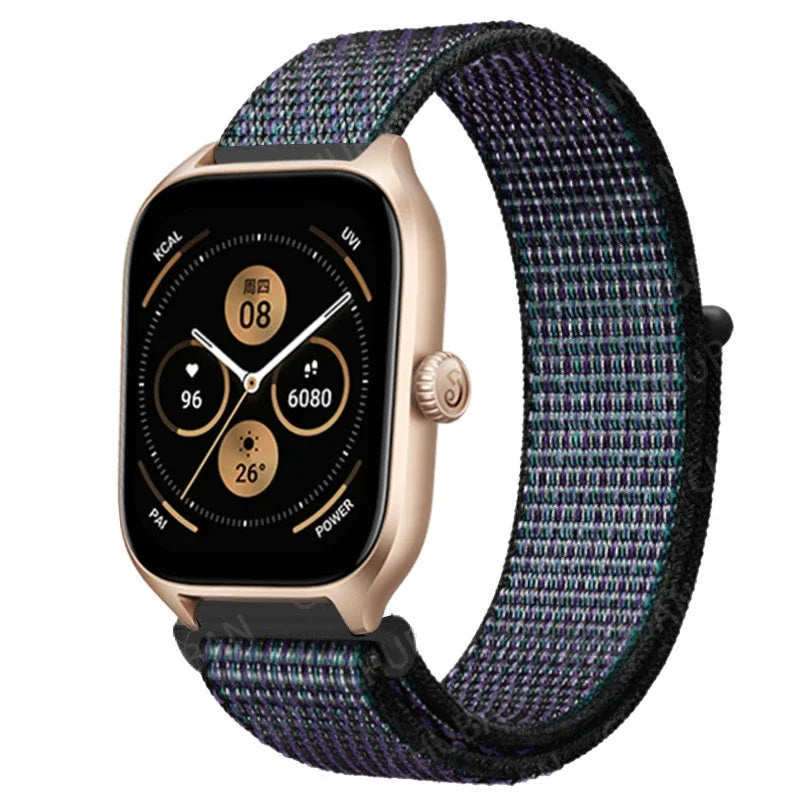 Loop Band For Amazfit GTS 4/3/2/2e Mini/GTR 4/3/Pro/GTR2/47mm/stratos Nylon 20mm/22mm Watch Bracelet Amazfit bip-U-S-lite strap