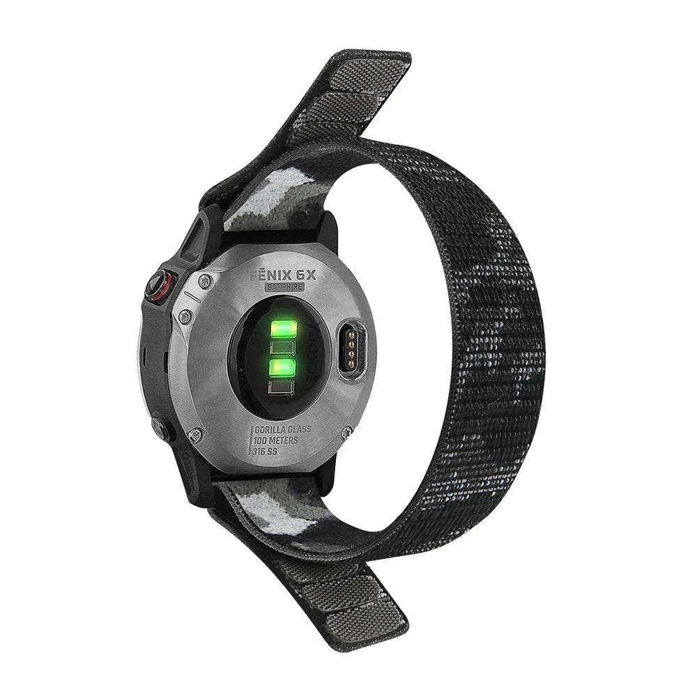 22mm 26mm QuickFit Nylon Loop Strap For Garmin Tactix 7 AMOLED Delta Bravo Band For Garmin Fenix 7X 6 PRO 5 3 Braided Watchbands