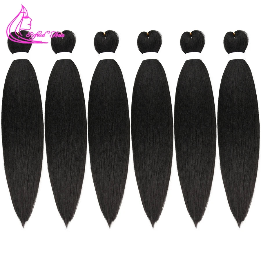 Easy Braiding Hair 26 inch long Jumbo Braids Yaki Straight Crochet Synthetic Ombre Hair Extensions Low temperature Fiber 90g/ pc
