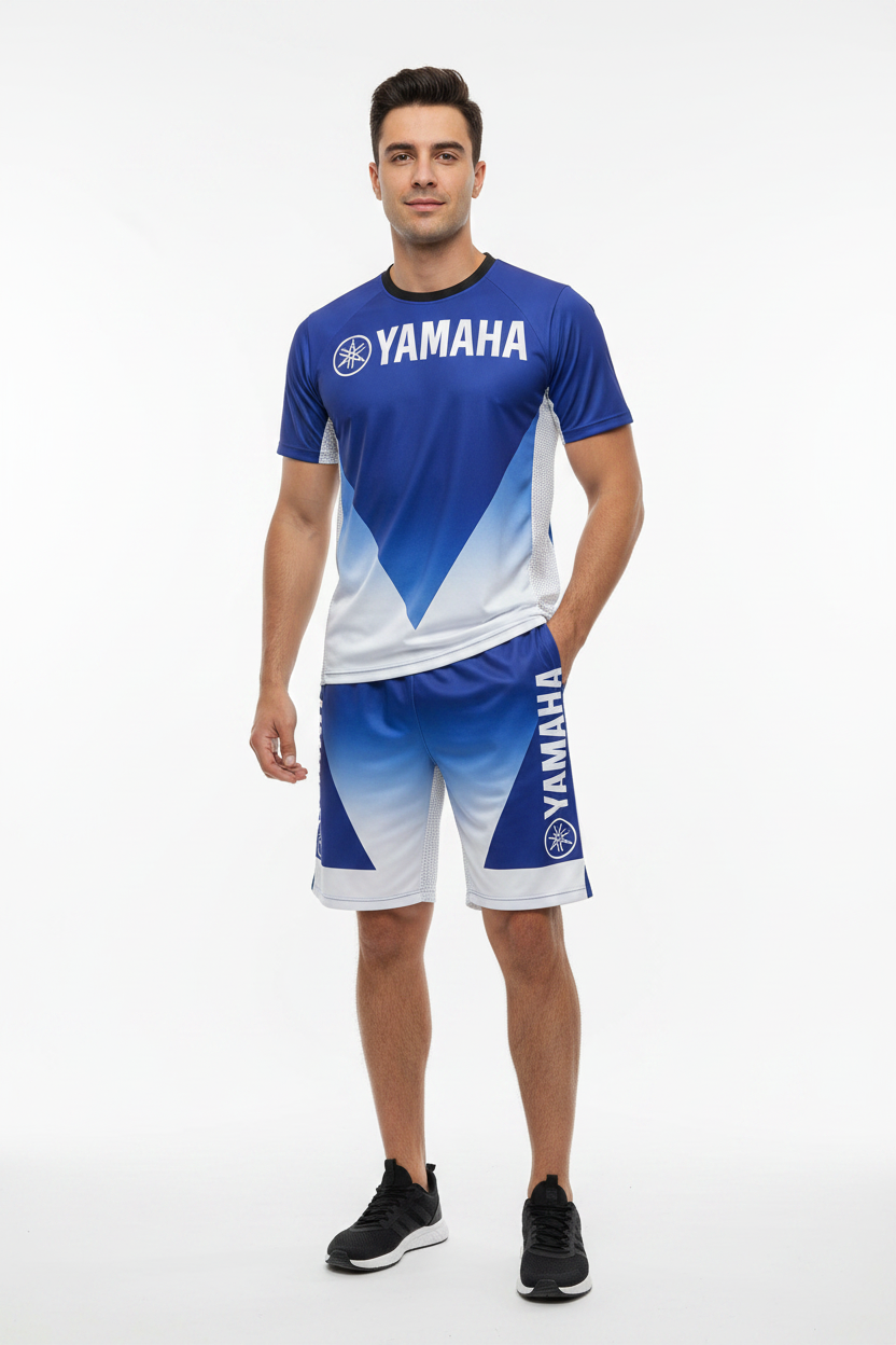 YAMAHA Summer Performance Motorcycle Riding T-Shirt Set
