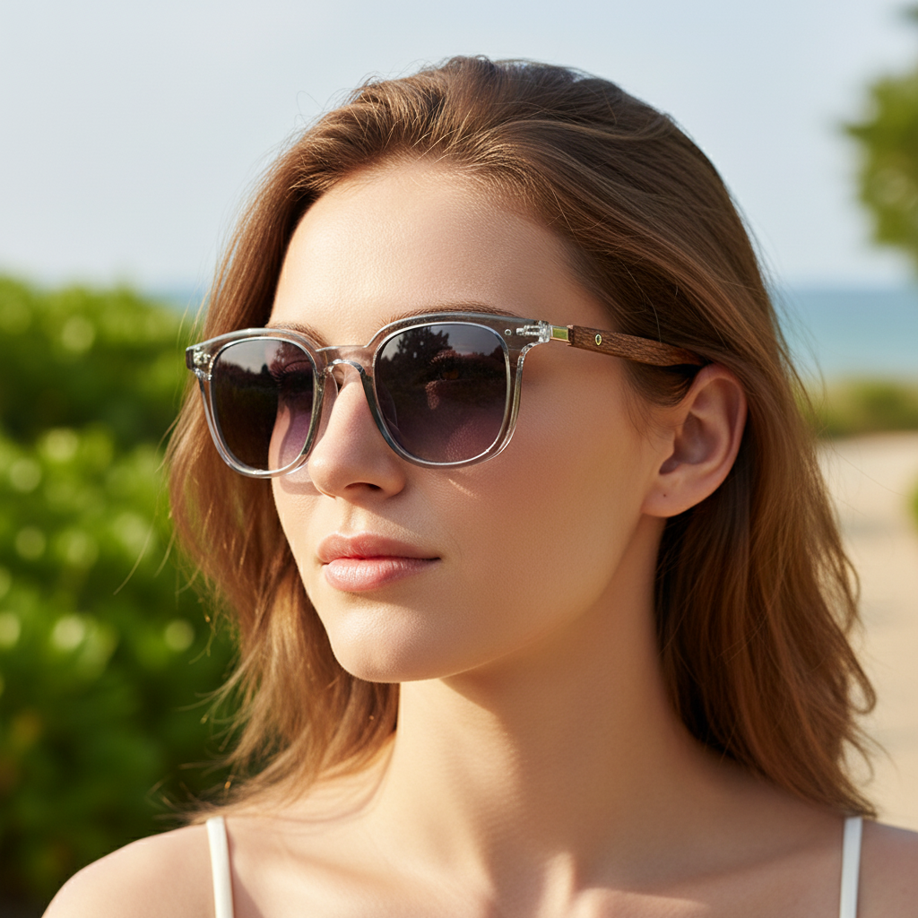 Men’s Vintage PC Frame Sunglasses - Classic Brand Driving Eyewear with Coating Lens