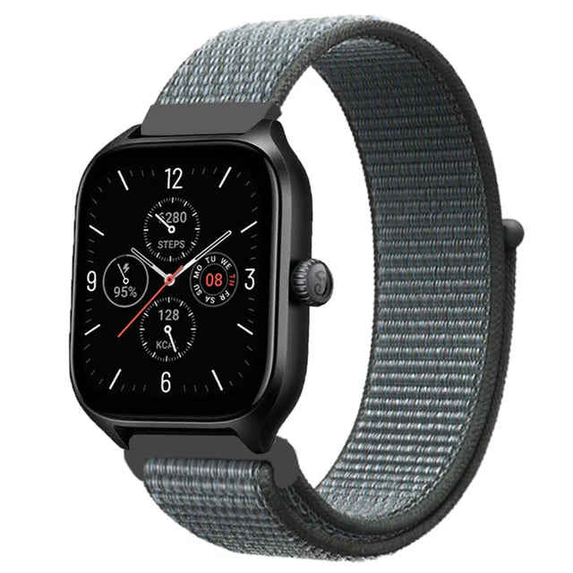 20mm 22mm Nylon Loop Band For Amazfit GTS 4/3/3pro/2e/GTS 2 Mini/GTR 4 47mm/GTR 2/Stratos 2 3 Strap For Amazfit Bip 3 Pro Correa