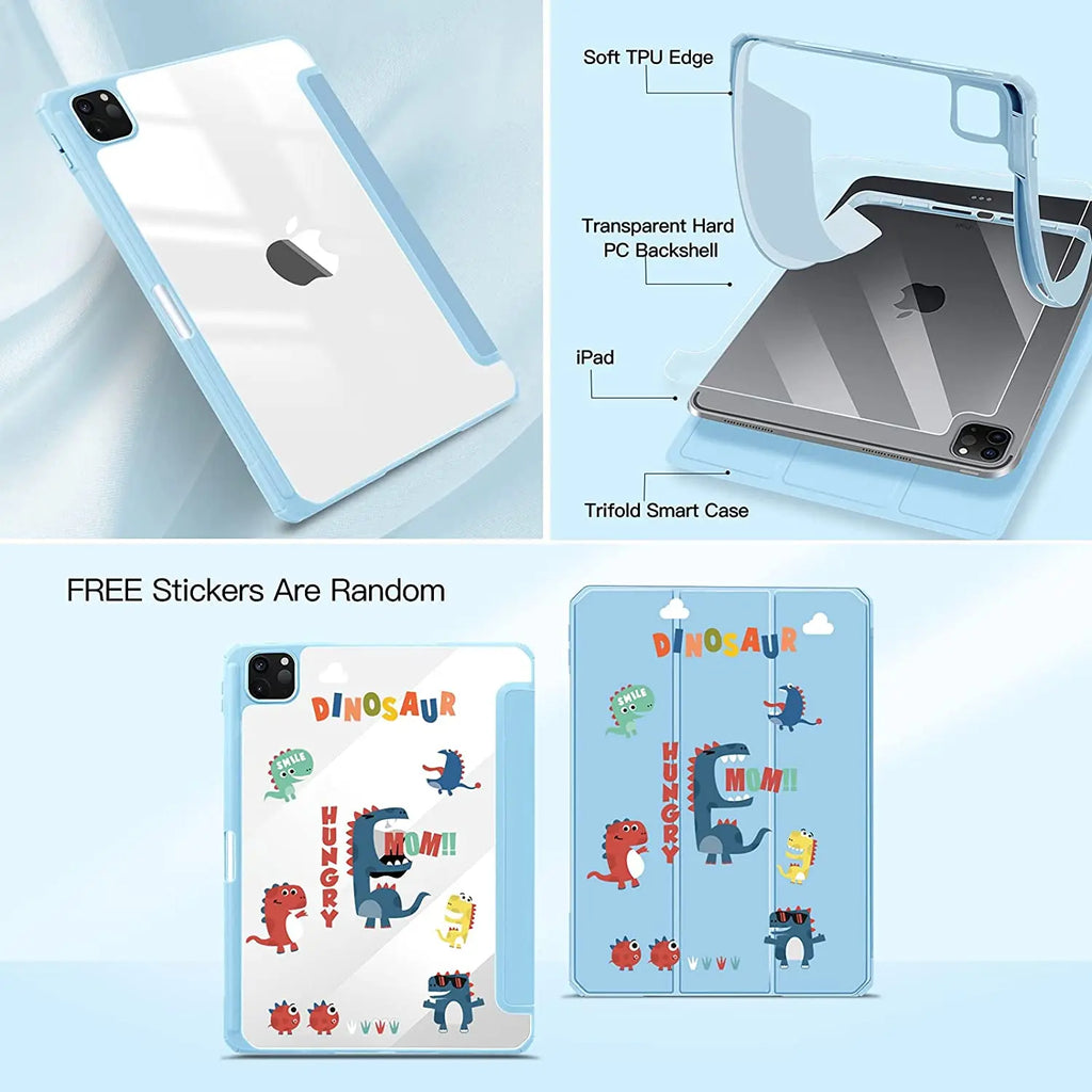 iPad Case 10.2 9th 8th 7th 10 10th Generation Pro 11 13 2024 12.9 2022 Cover Pencil Holder Funda For iPad Air 5 4 10.9 Cases